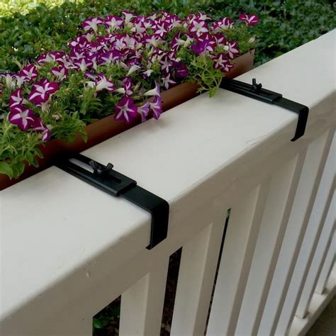 lowes planter metal brackets for balcony railings|Style Selections 2.